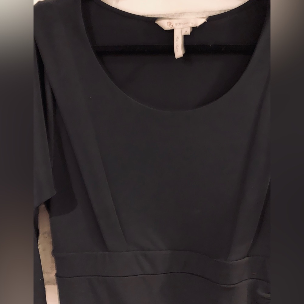 Bcbgeneration Black Side Ruched Asymmetrical Dres… - image 6